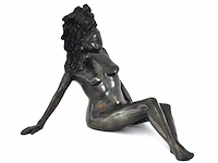 Onleesbaar getekend ig (inge groenen?) - bronzen sculptuur - afbeelding 3 van  10