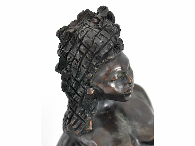 Onleesbaar getekend ig (inge groenen?) - bronzen sculptuur - afbeelding 7 van  10