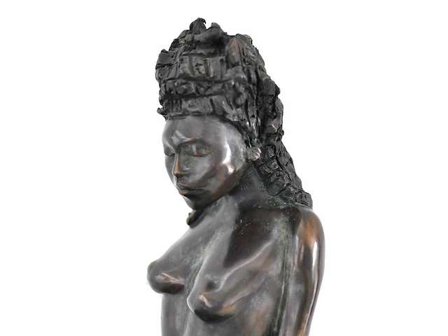 Onleesbaar getekend ig (inge groenen?) - bronzen sculptuur - afbeelding 8 van  10