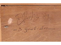 Onleesbaar signatuur - 3 gratiën - gemengde techniek - 126x141 cm - afbeelding 7 van  14