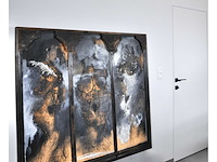 Onleesbaar signatuur - 3 gratiën - gemengde techniek - 126x141 cm - afbeelding 8 van  14