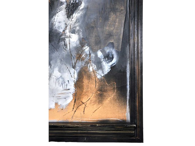 Onleesbaar signatuur - 3 gratiën - gemengde techniek - 126x141 cm - afbeelding 12 van  14