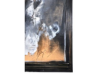 Onleesbaar signatuur - 3 gratiën - gemengde techniek - 126x141 cm - afbeelding 12 van  14