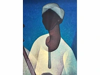 Onleesbaar signatuur - muzikant - litho - afbeelding 4 van  7