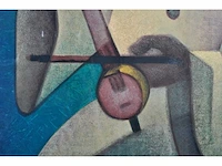 Onleesbaar signatuur - muzikant - litho - afbeelding 5 van  7