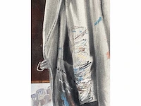 Onleesbaar signatuur - schildersatelier - olie op doek - 166x120 cm - afbeelding 2 van  12