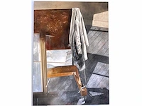 Onleesbaar signatuur - schildersatelier - olie op doek - 166x120 cm - afbeelding 5 van  12