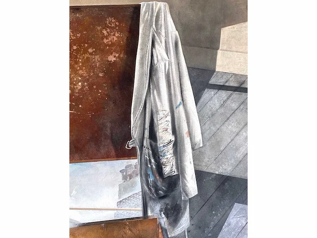 Onleesbaar signatuur - schildersatelier - olie op doek - 166x120 cm - afbeelding 7 van  12