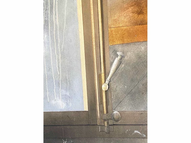 Onleesbaar signatuur - schildersatelier - olie op doek - 166x120 cm - afbeelding 9 van  12