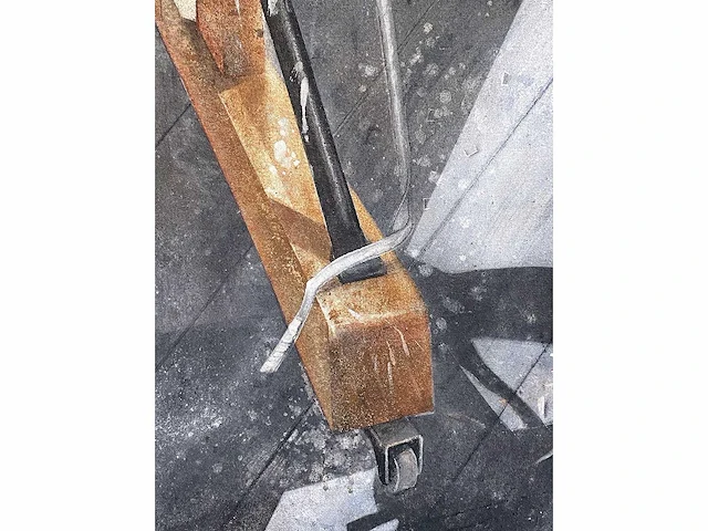 Onleesbaar signatuur - schildersatelier - olie op doek - 166x120 cm - afbeelding 10 van  12