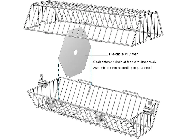 Onlyfire 17 inch grillmand - afbeelding 2 van  5