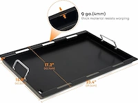 Onlyfire bbq grillplaat voor weber - afbeelding 2 van  4