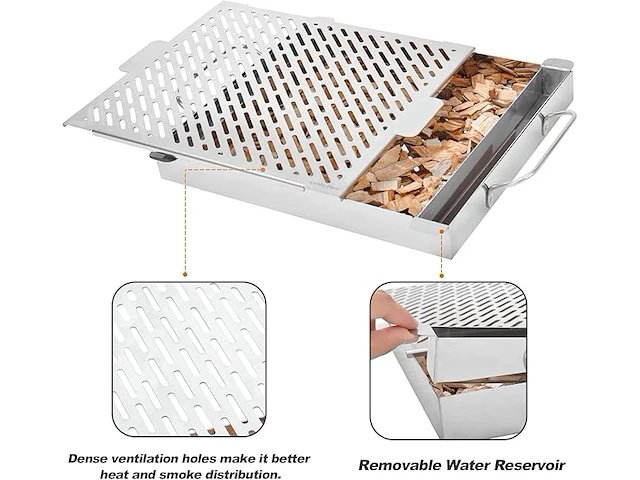 Onlyfire bbq-rookbox - afbeelding 3 van  5