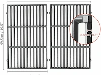 Onlyfire gietijzeren grillrooster (set van 2) - afbeelding 3 van  4