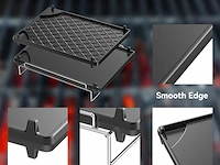 Onlyfire gietijzeren omkeerbare grillpan - afbeelding 4 van  4