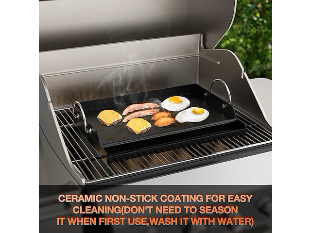 Onlyfire grillplaat met handgrepen - afbeelding 4 van  4