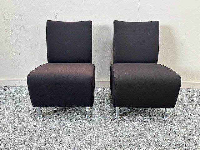 Ontvangststoel - waiting room chair (2x) - afbeelding 1 van  4