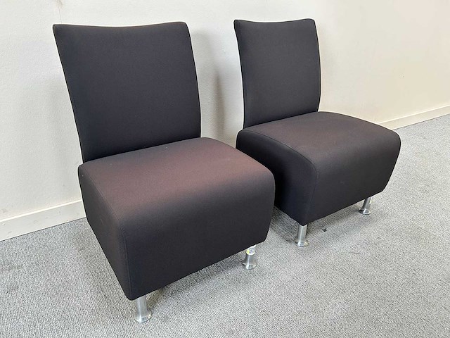 Ontvangststoel - waiting room chair (2x) - afbeelding 2 van  4