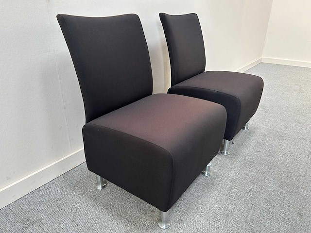 Ontvangststoel - waiting room chair (2x) - afbeelding 3 van  4