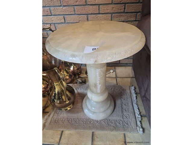 Onyx bijzettafel ø 40cm h 56cm - afbeelding 1 van  3