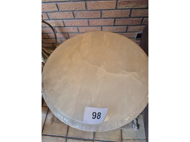 Onyx bijzettafel ø 40cm h 56cm - afbeelding 2 van  3