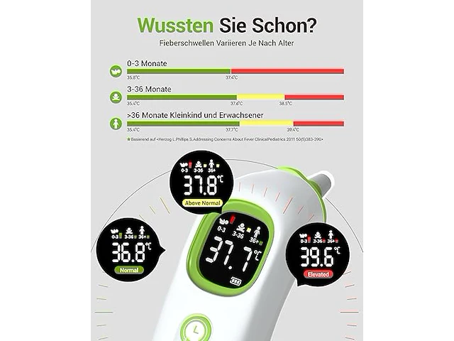 Oorthermometer voor baby's, kinderen en volwassenen - afbeelding 6 van  6