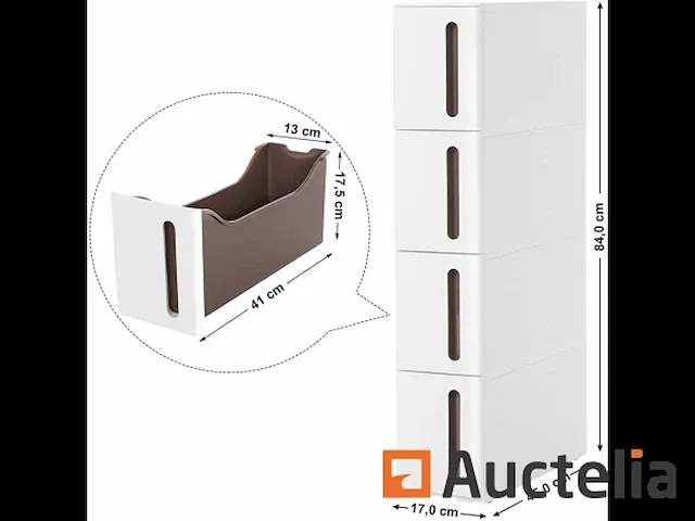 Op wielen opslagtoren, smalle keukenzuil - afbeelding 4 van  9