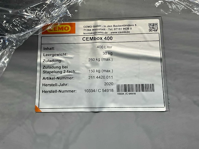 Opbergbox cemo(400l) - afbeelding 5 van  5