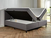 Opbergboxspring serie bologna, afmeting 140 x 200, antraciet - afbeelding 1 van  8