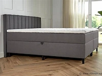 Opbergboxspring serie lausanne, afmeting 140 x 200, antraciet - afbeelding 8 van  9