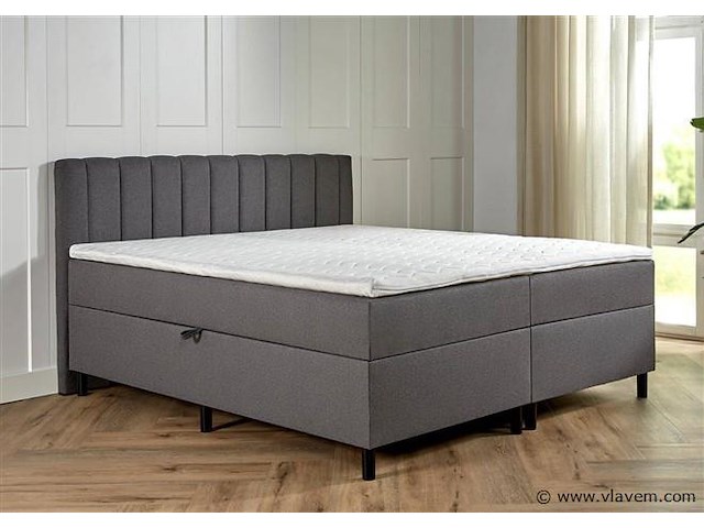 Opbergboxspring serie lausanne, afmeting 160 x 200, antraciet - afbeelding 9 van  9