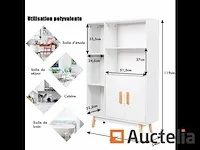 Opbergkast bibliotheek 80 x 24 x 119 cm - afbeelding 8 van  11
