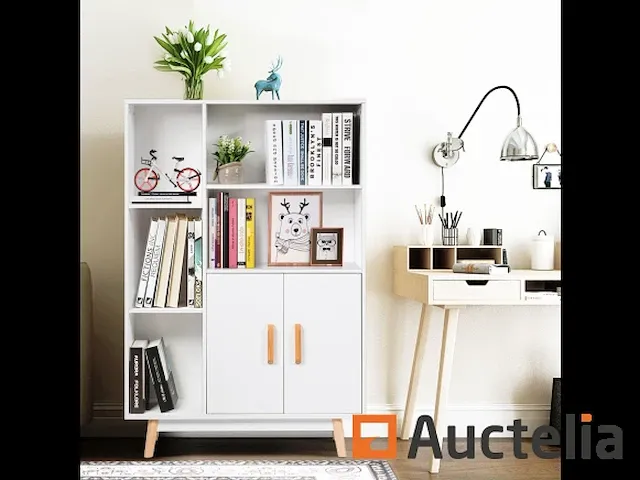 Opbergkast bibliotheek 80 x 24 x 119 cm - afbeelding 10 van  11
