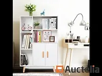 Opbergkast bibliotheek 80 x 24 x 119 cm - afbeelding 10 van  11