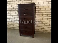 Opbergkast donker eiken h 147 cm - afbeelding 2 van  9