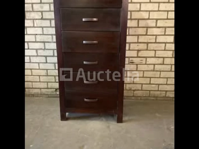 Opbergkast donker eiken h 147 cm - afbeelding 3 van  9