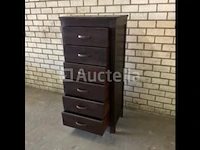 Opbergkast donker eiken h 147 cm - afbeelding 5 van  9