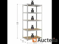 Opbergruimte rek basic 200 x 100 x 60 cm - afbeelding 2 van  3