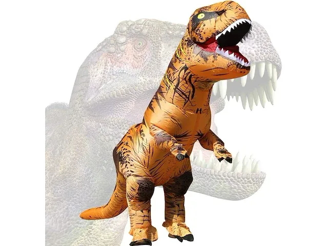 Opblaasbaar dino kostuum t-rex - afbeelding 1 van  6