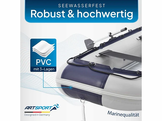 Opblaasbare boot 3,20 m voor 4 personen - afbeelding 2 van  4