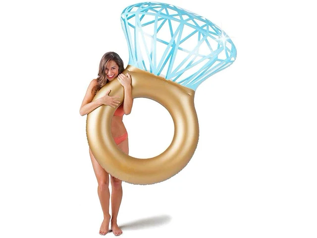 Opblaasbare diamanten ring - afbeelding 1 van  3