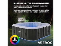 Opblaasbare hot tub | automatische opblaasbare 6 persoons met led - afbeelding 3 van  7