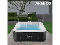 Opblaasbare hot tub | automatische opblaasbare 6 persoons met led - afbeelding 5 van  7