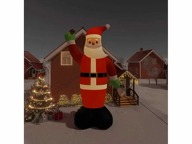 Opblaasbare kerstman met led 820 cm - levering enkel in belgië - afbeelding 1 van  8