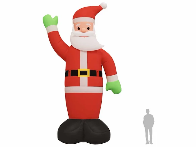 Opblaasbare kerstman met led 820 cm - levering enkel in belgië - afbeelding 8 van  8