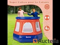 Opblaasbare trampoline voor kinderen met veiligheidsnet - afbeelding 7 van  8