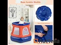 Opblaasbare trampoline voor kinderen met veiligheidsnet - afbeelding 8 van  8