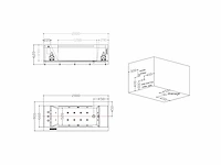 Opbouw design massagebad - waterval - glans wit - afbeelding 5 van  14