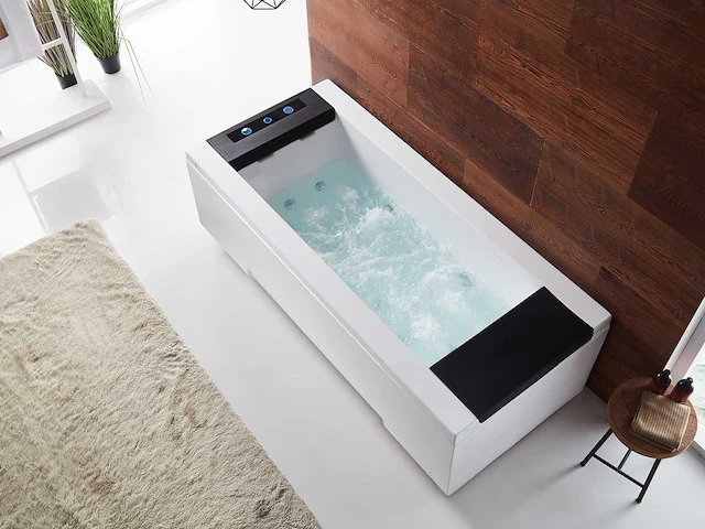 Opbouw design massagebad - waterval - glans wit - afbeelding 9 van  14
