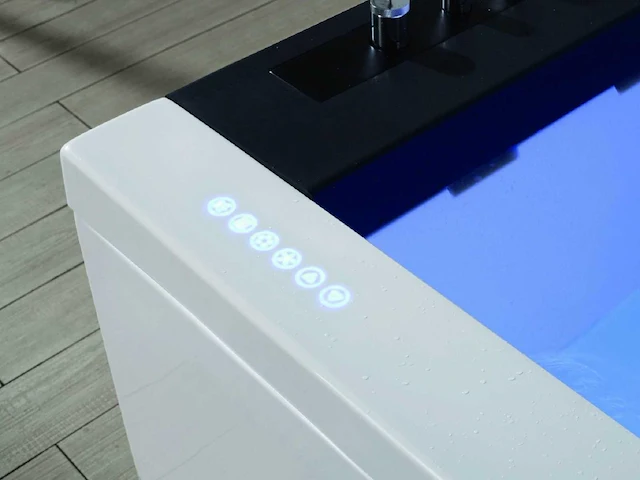 Opbouw design massagebad - waterval - glans wit - afbeelding 12 van  14
